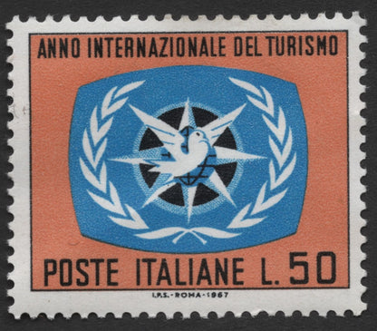 SCG327 - Italy 1967 – International Year of Tourism Stamp Pair
