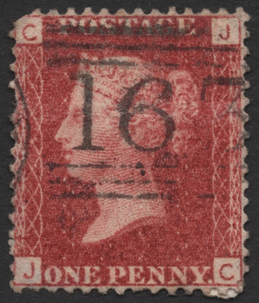 SCG339 - Great Britain 1d Penny Red – Queen Victoria with Numeral Cancel