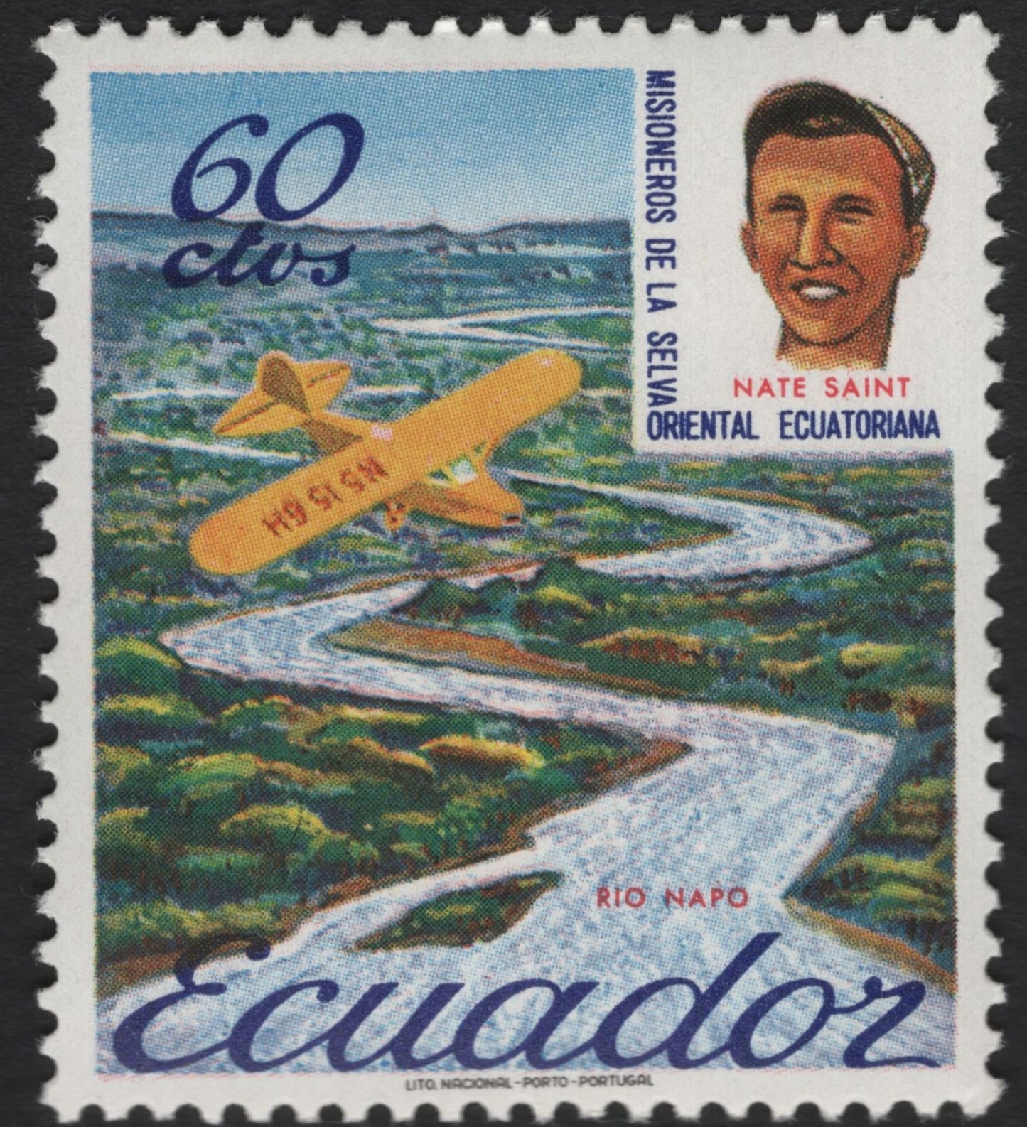 SCG10311 - Ecuador – Missionaries of the Jungle & Amazon Wildlife Set (5 Stamps), 1957