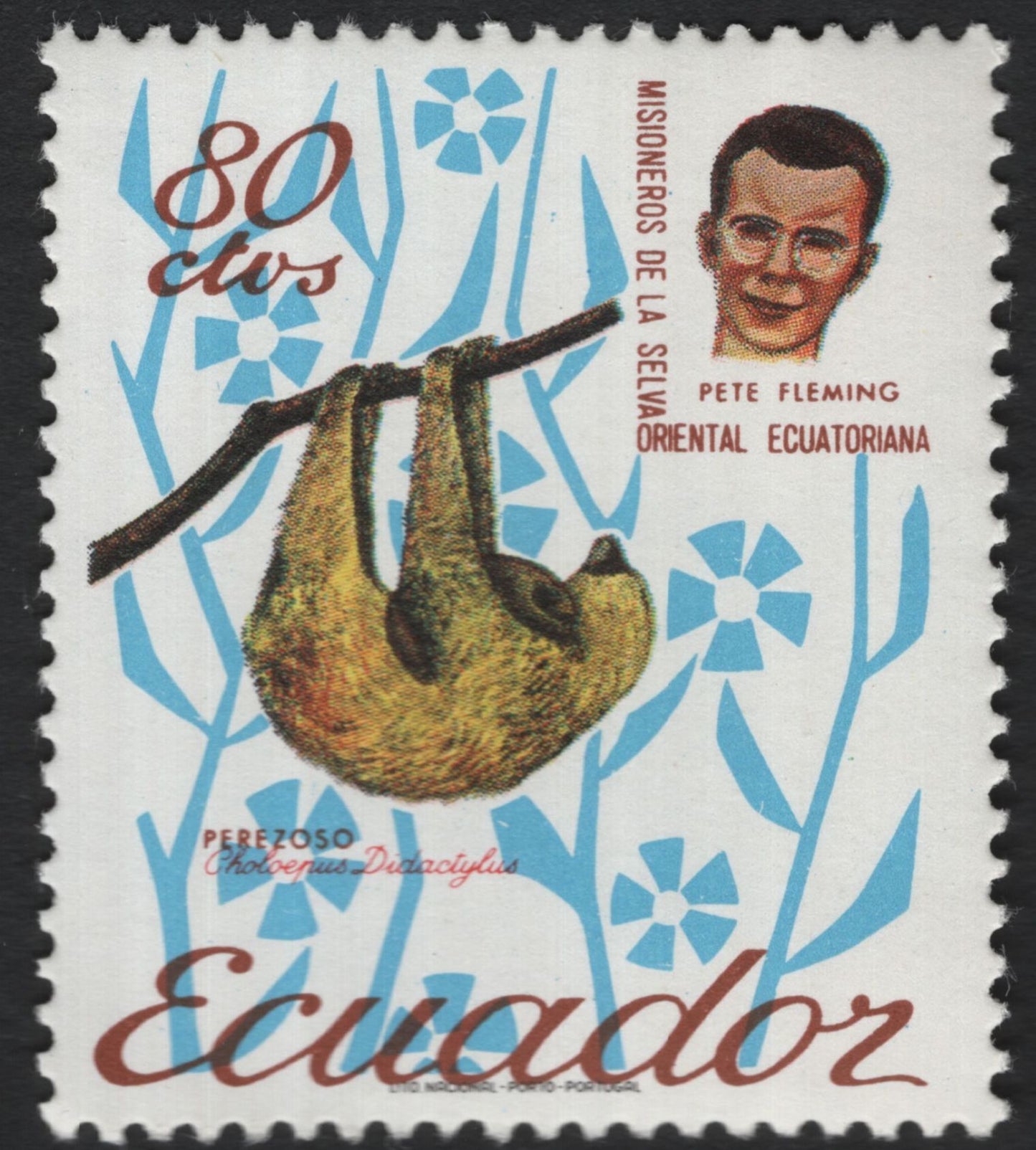 SCG10311 - Ecuador – Missionaries of the Jungle & Amazon Wildlife Set (5 Stamps), 1957