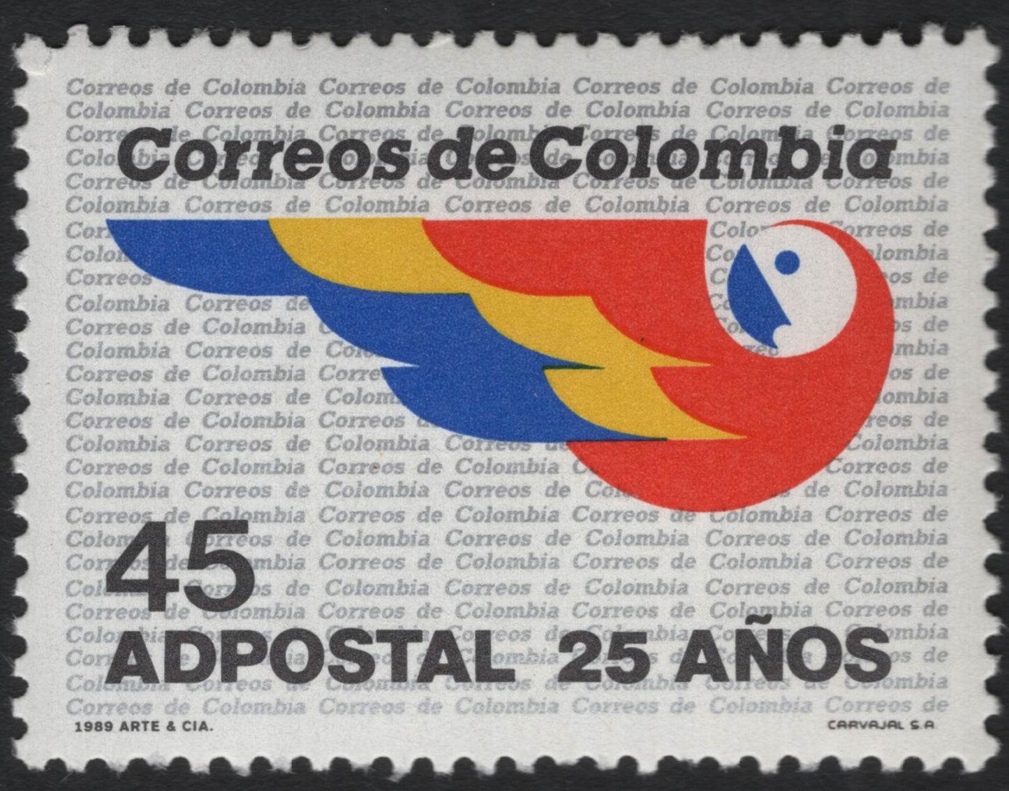SCG8514 - Colombia 1989 – 25th Anniversary of Adpostal