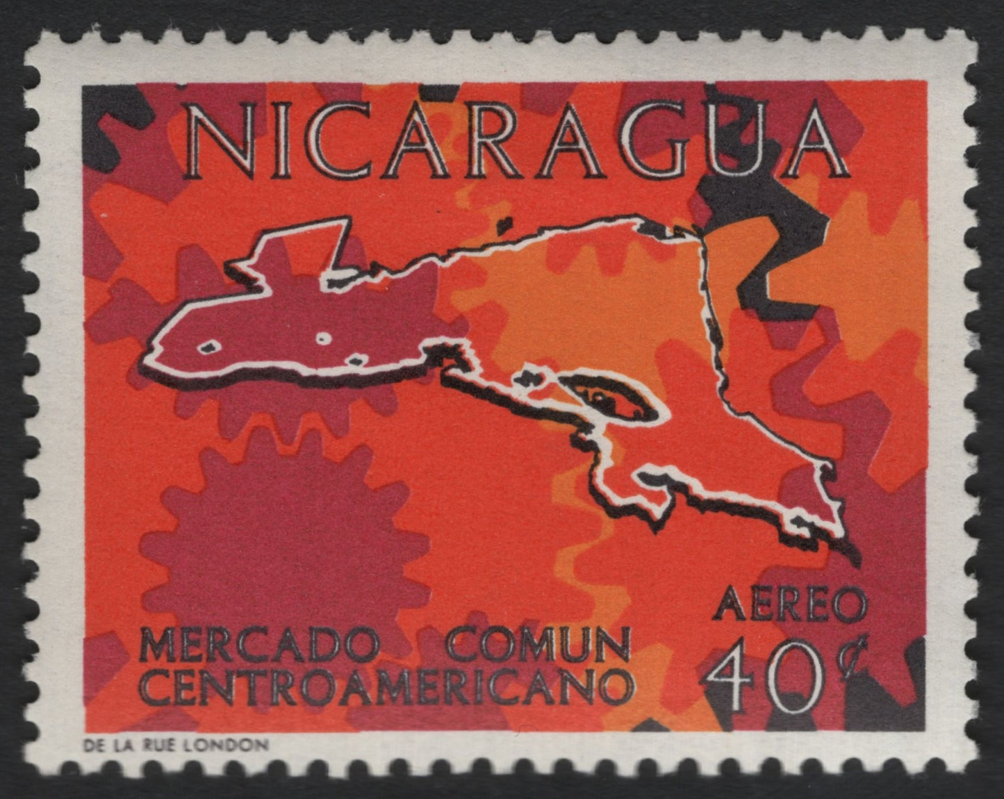 SCG9353 - Nicaragua 40c Airmail – Central American Common Market Issue