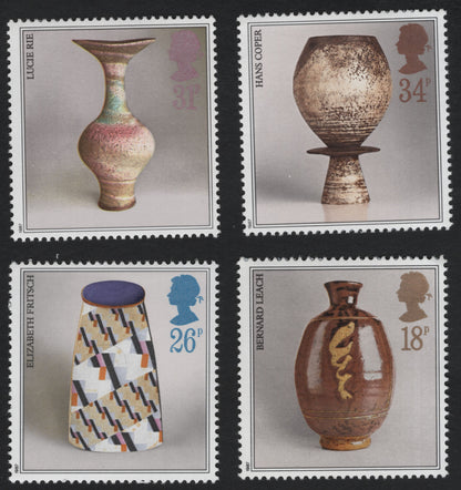 SCG10308 - United Kingdom 1987 – British Studio Pottery Masters (Set of 4)
