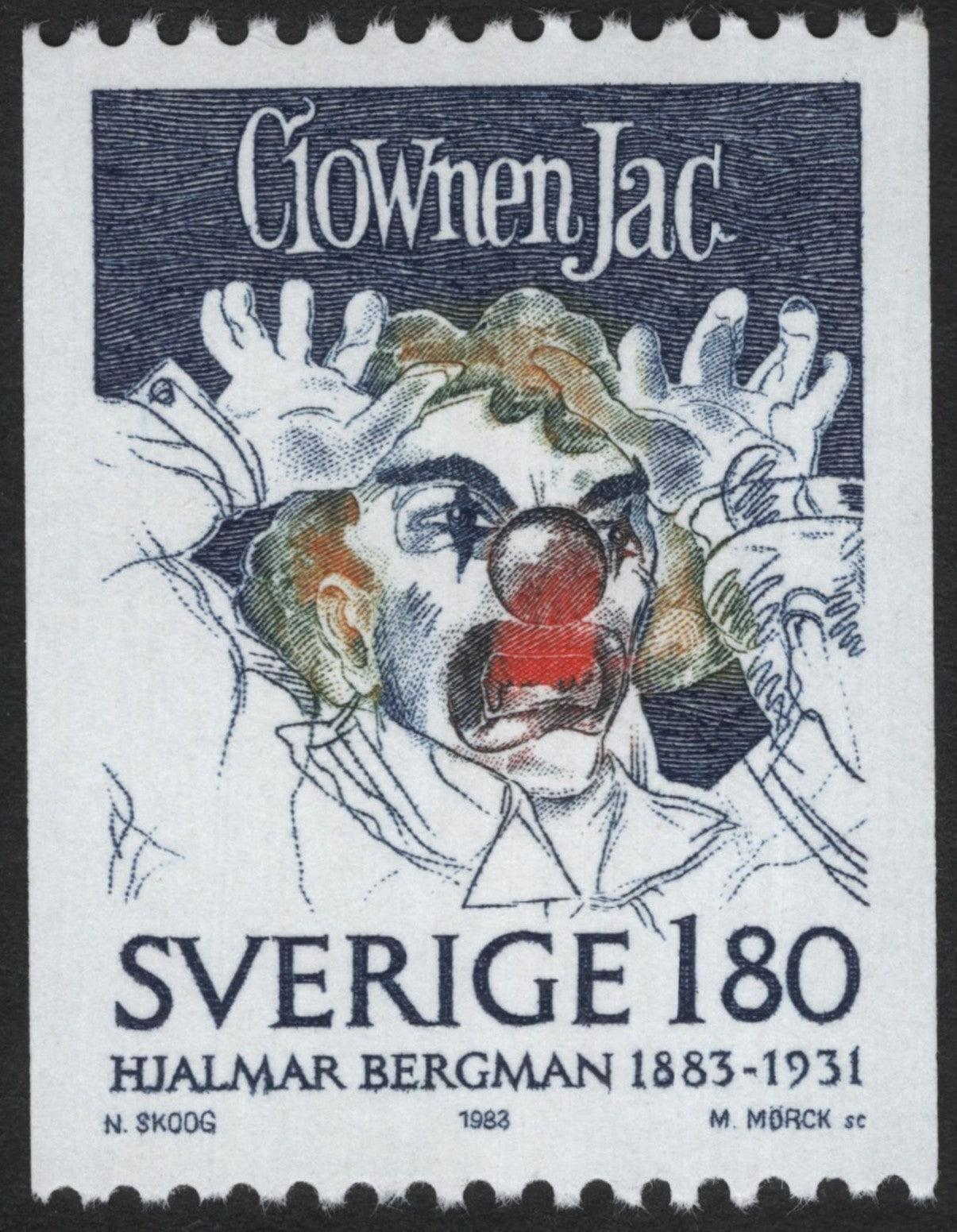 SCG8521 - Sweden 1983 – “Clownen Jac” (Hjalmar Bergman Centenary)