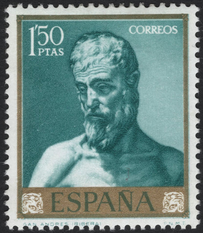 SCG10313 - Spain – José de Ribera Art Masterpieces Set (3 Stamps, c.1960s) – Portraits & Religious Works