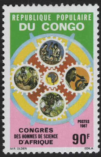 SCG10315 - Congo (People’s Republic) 1987 – African Science Congress Set of 3