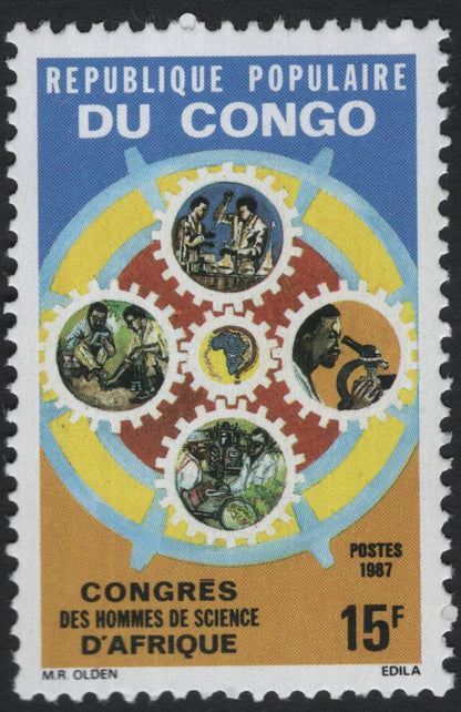 SCG10315 - Congo (People’s Republic) 1987 – African Science Congress Set of 3