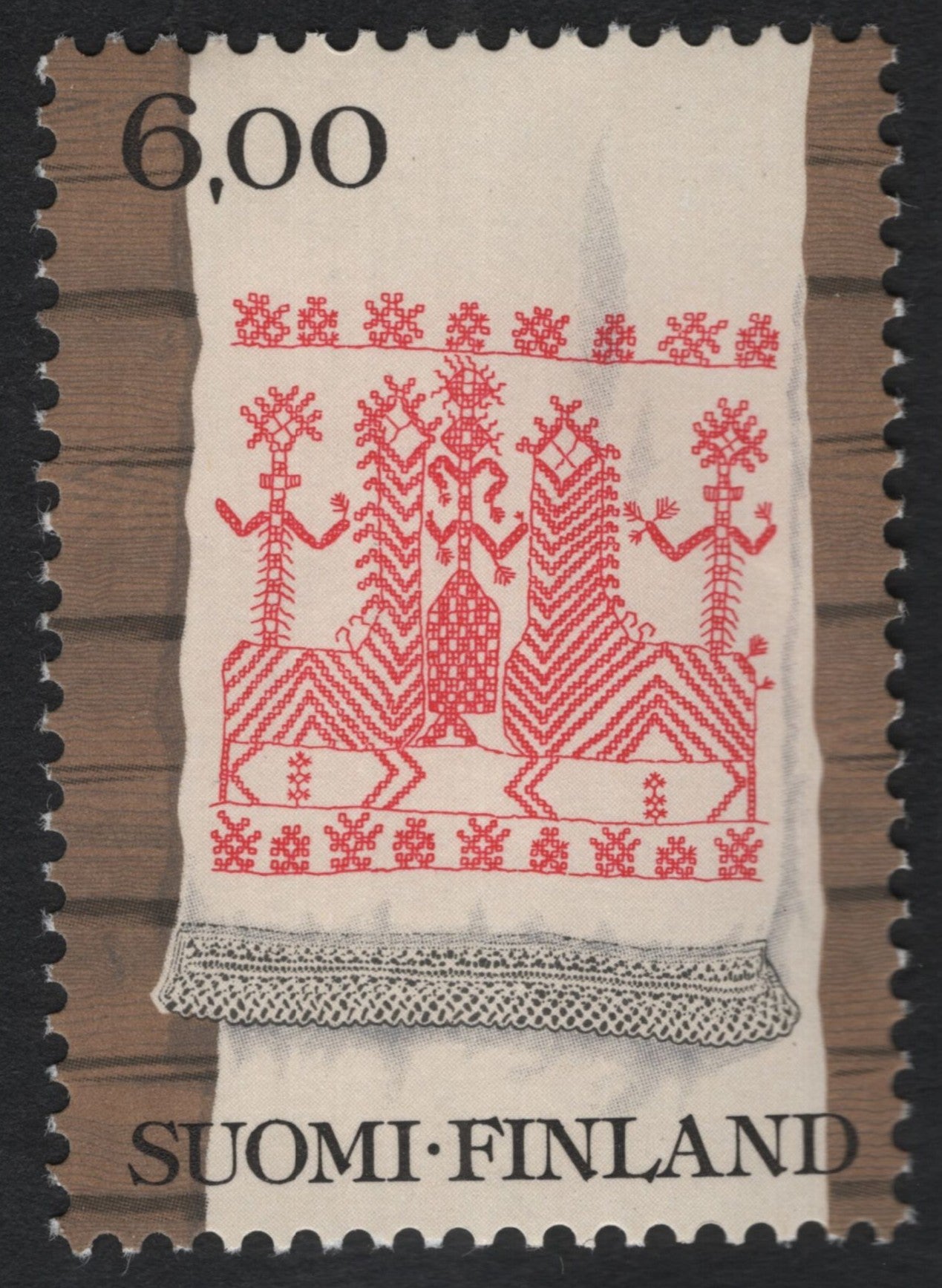 SCG8528 - Finland 6.00 — Folk Embroidery Design (1978)