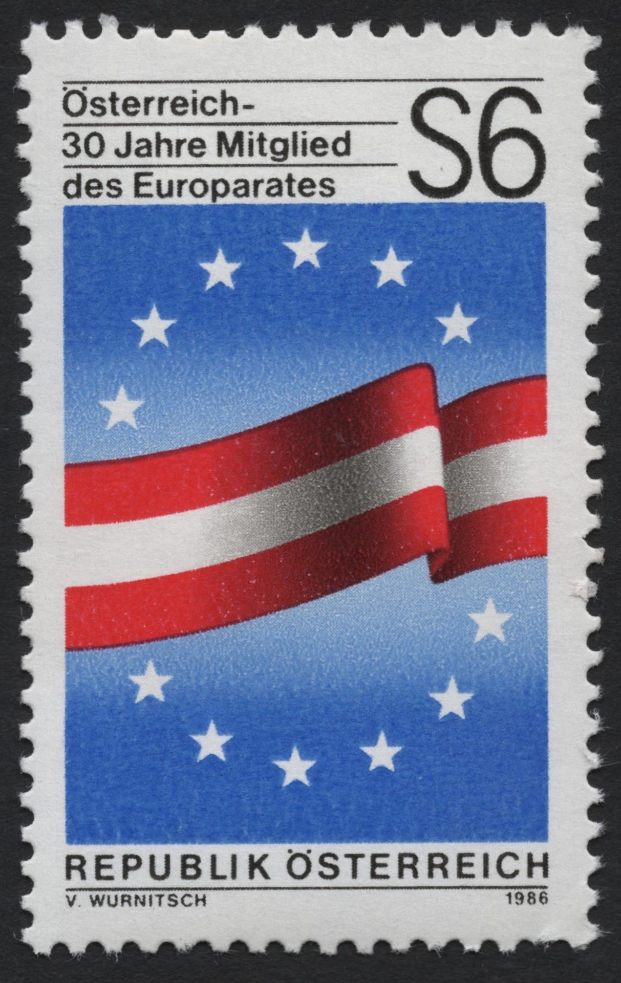 SCG8530 - Austria – 30 Years of Membership in the Council of Europe (1986)