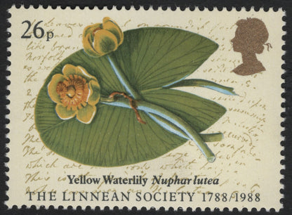 SCG10304 - Great Britain 1988 – Linnean Society Bicentenary Set (4v)