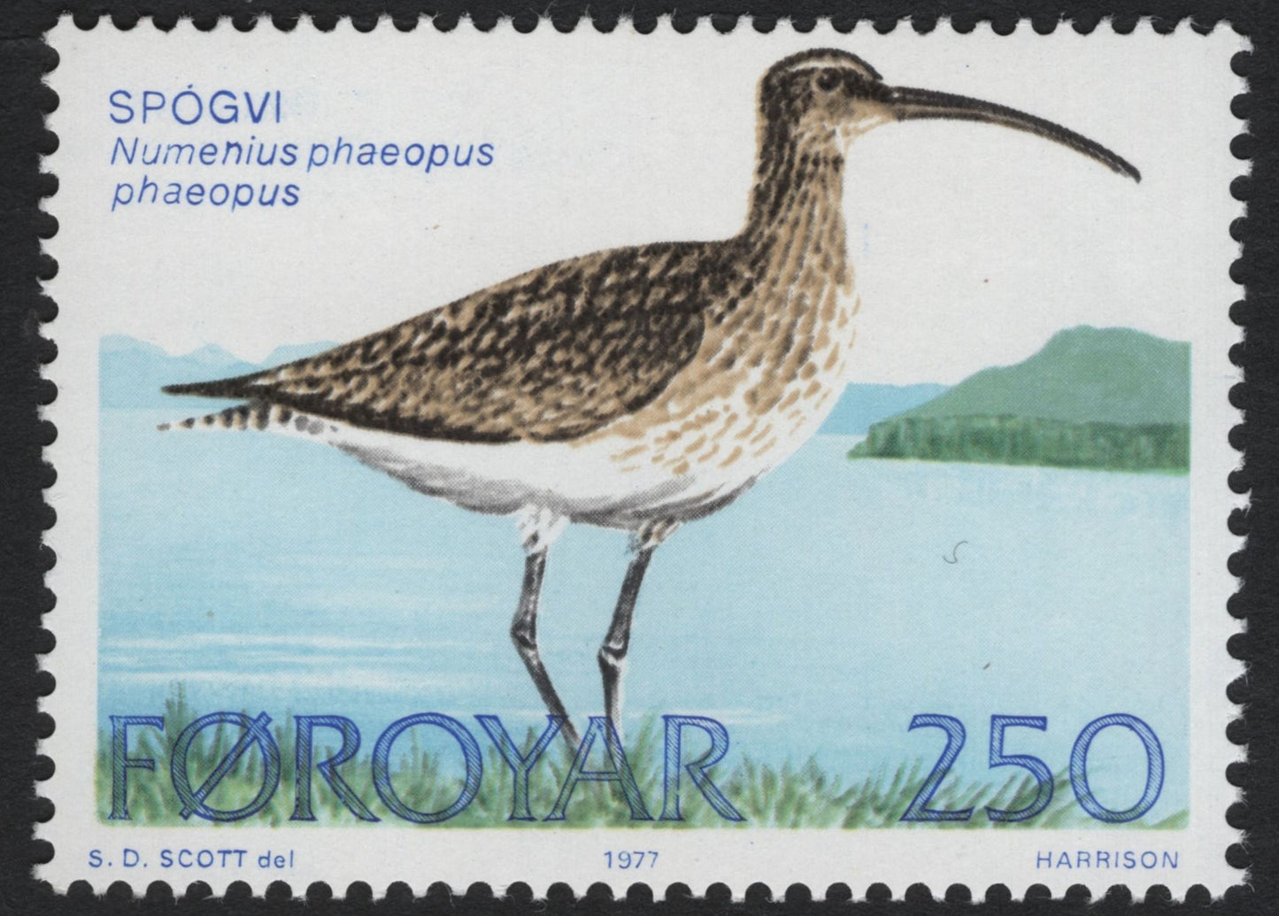 SCG10306 - Faroe Islands 1977 – Wading Birds Definitives Set (3v)