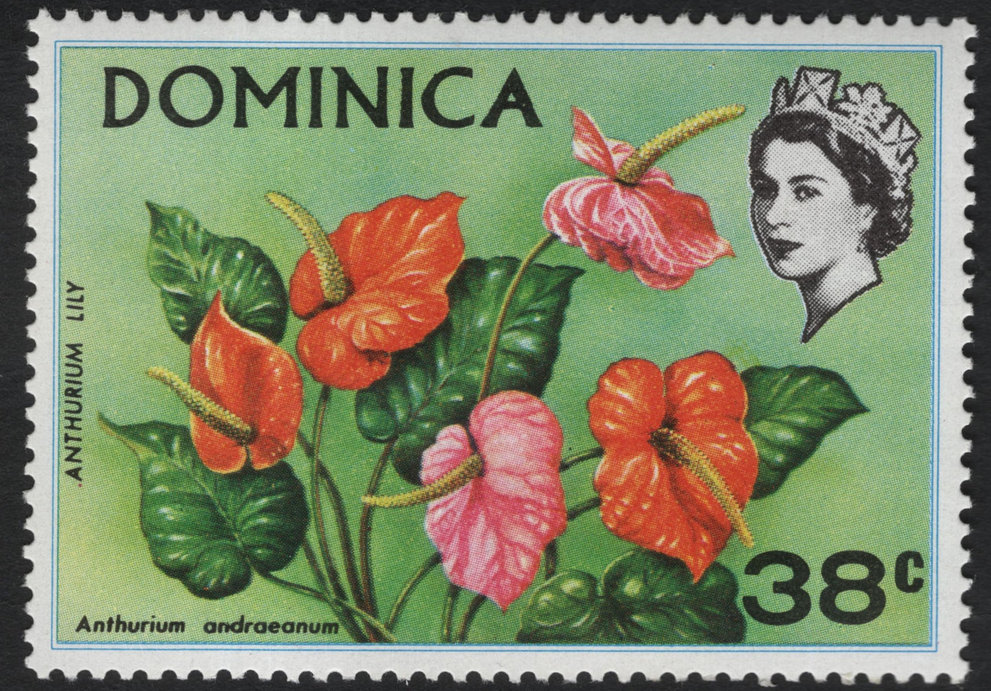 SCG10301 - Dominica – Wildlife & Nature Definitives Set (Parrots, Flowers, Flying Fish, Green Turtle) – 24c–60c