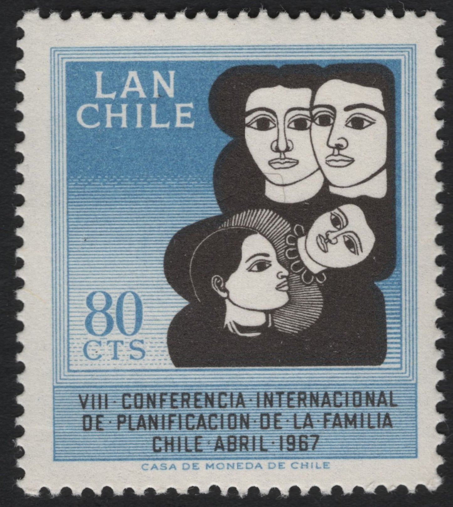 SCG8667 - Chile 1967 – VIII International Conference on Family Planning