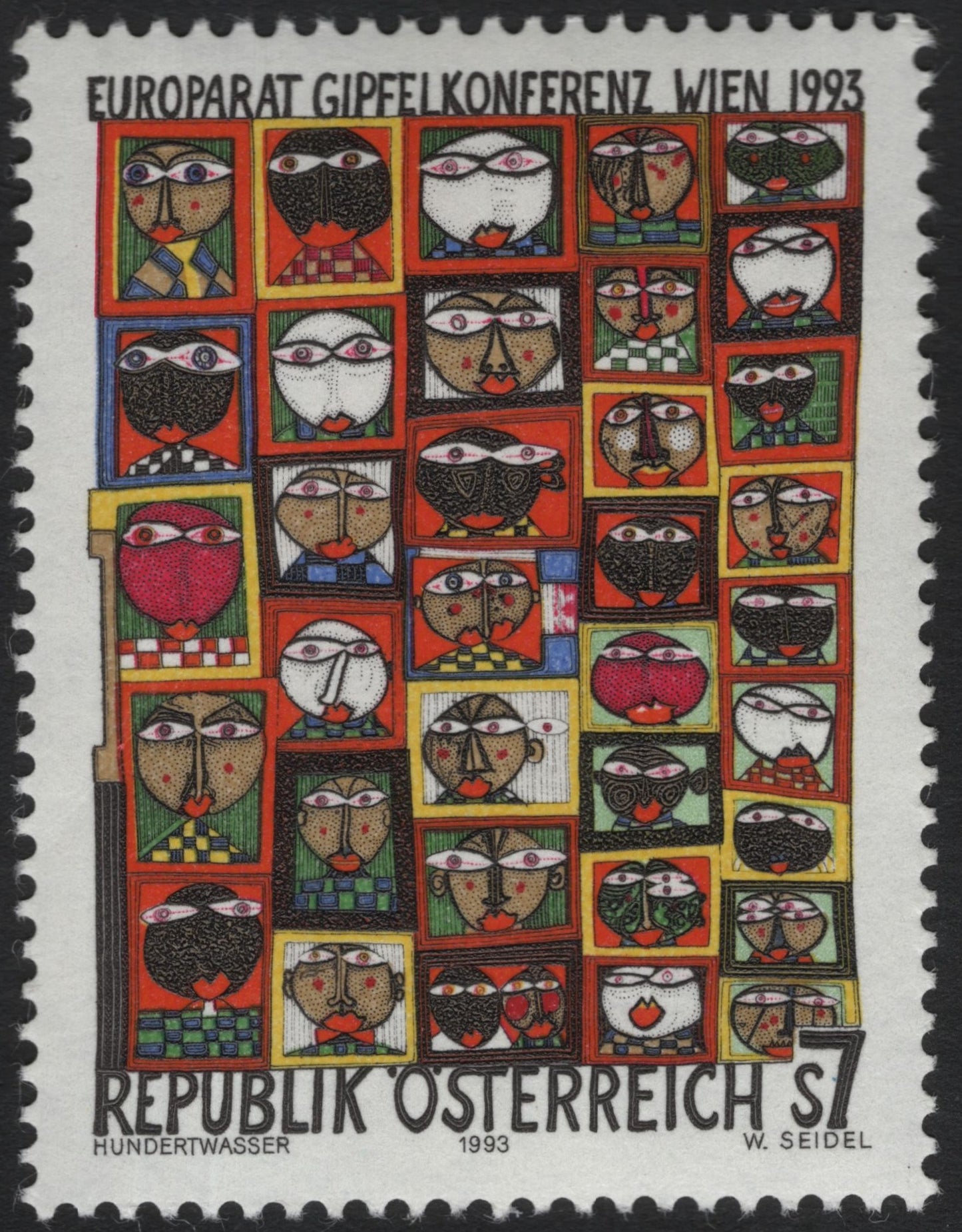 SCG9334 - Austria 1993 – Hundertwasser “Council of Europe Summit” S7