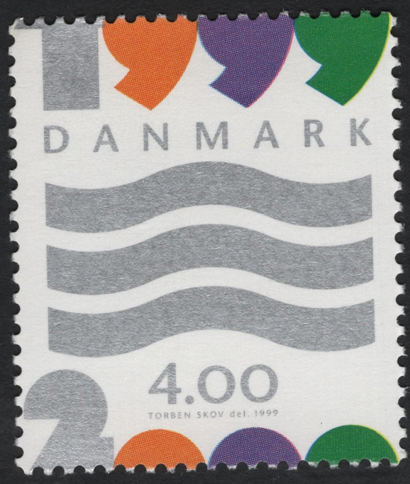 SCG8672 - Denmark 1999 "2000 Millennium Waves" Stamp