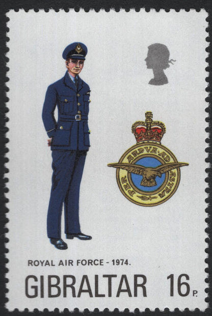 SCG10302 - Gibraltar – Military Uniforms Definitive Set (4 Stamps), 1970s – Historic British Regiments