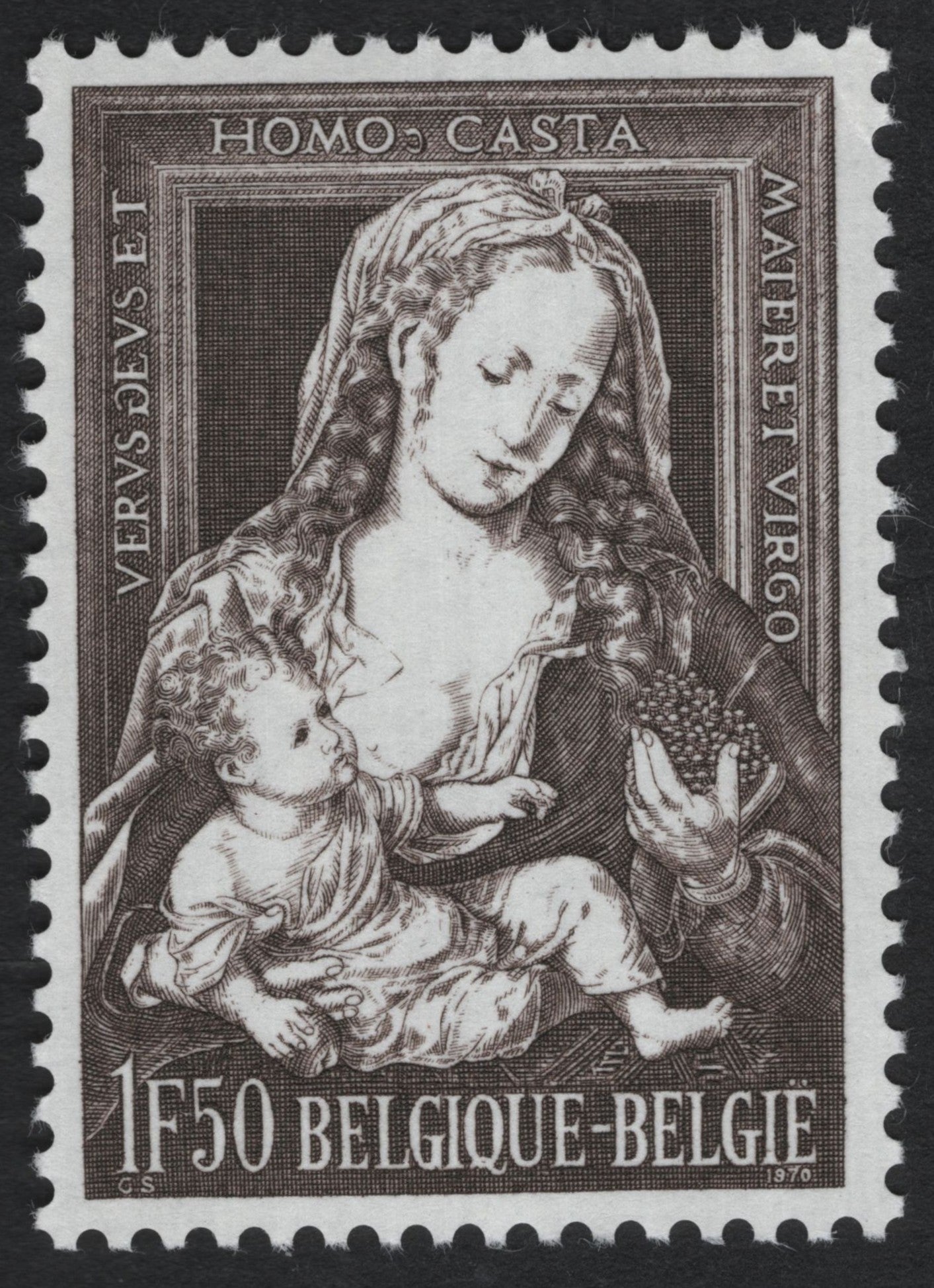 SCG9315 - Belgium 1970 – Madonna and Child (1F50)