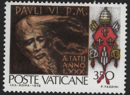 SCG10303 - Vatican City 1978 – 80th Birthday of Pope Paul VI (2-Stamp Set)