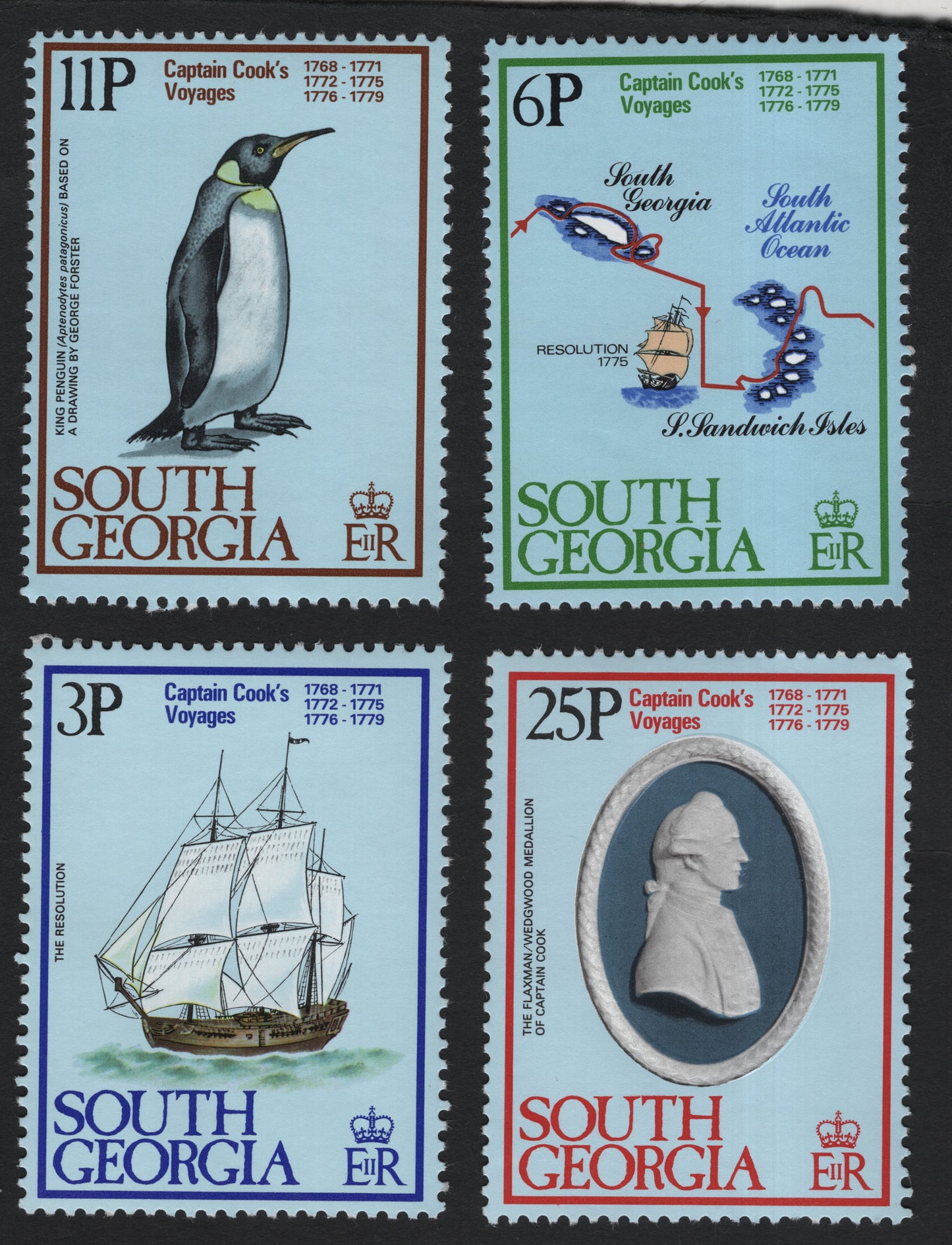 SCG8988 - South Georgia – Captain Cook’s Voyages Commemorative Set (1970s Issue)