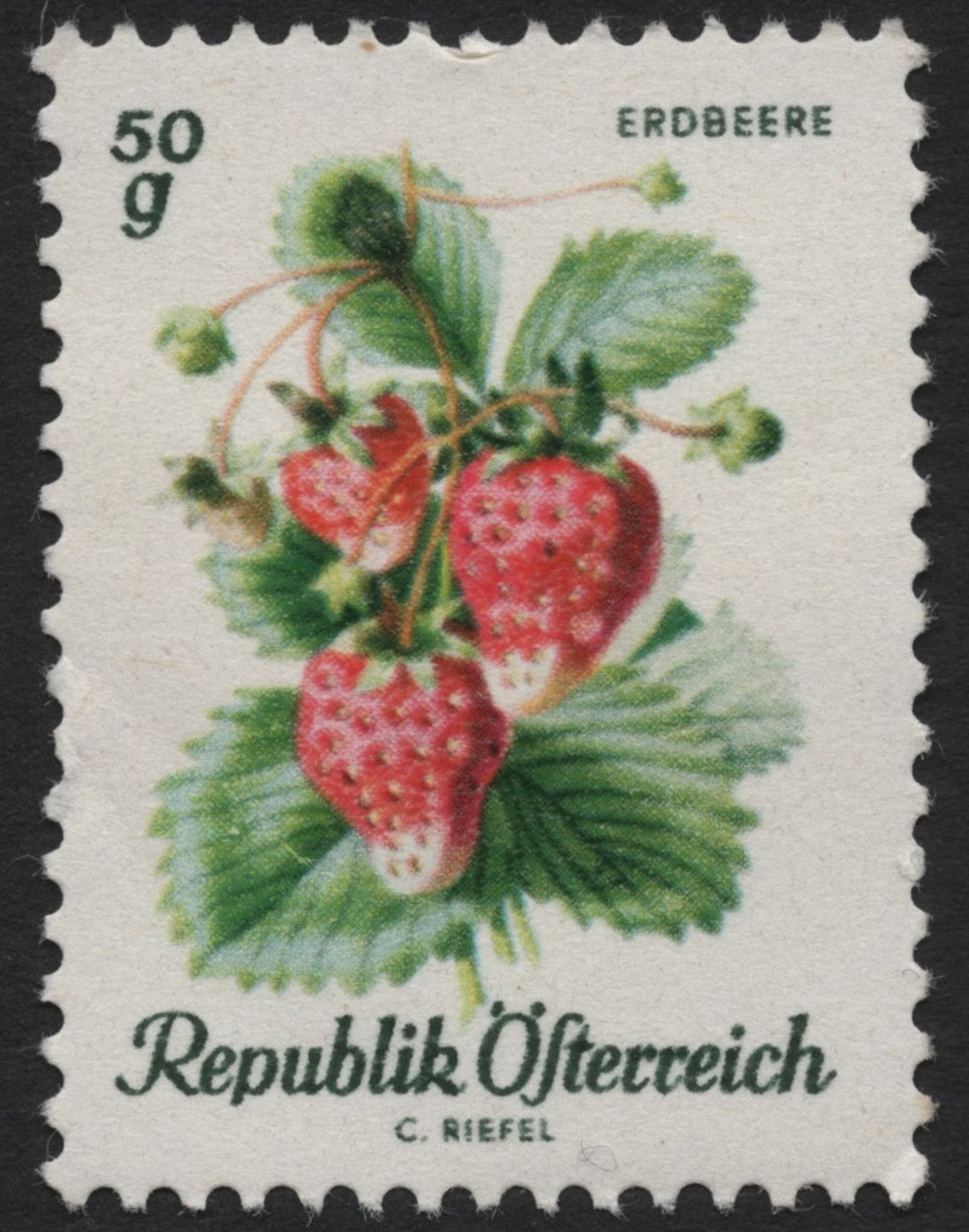 SCG6780 - Austria 1969 “Erdbeere” (Strawberry) – Fruits Definitive Issue