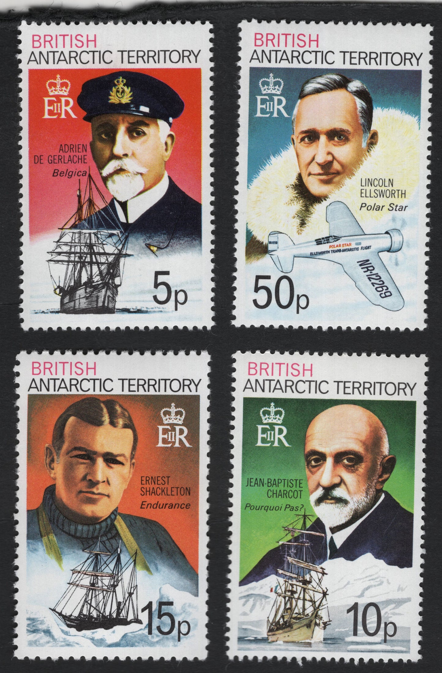 SCG8989 - British Antarctic Territory – Pioneers of Antarctic Exploration (Set of 4)