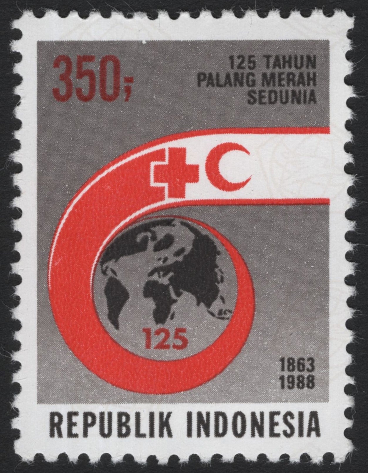 SCG6791 - Indonesia 1988 – 125th Anniversary of the Red Cross Movement