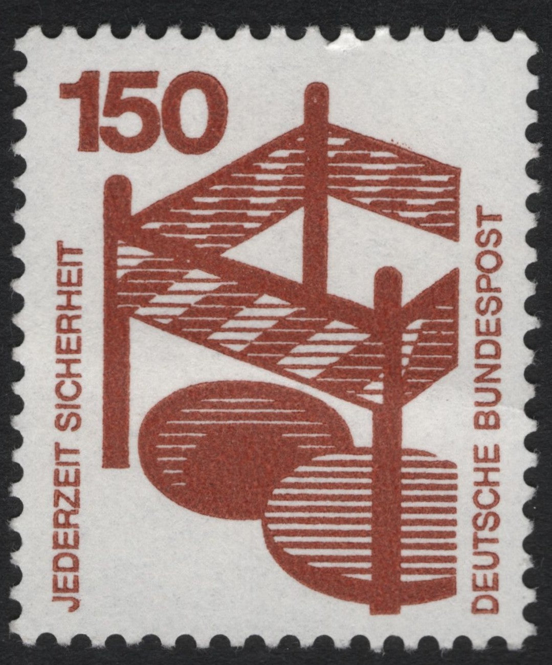 SCG9632 - Germany – 1971 “Anytime Safety” (Jederzeit Sicherheit) – 150 Pf Definitive