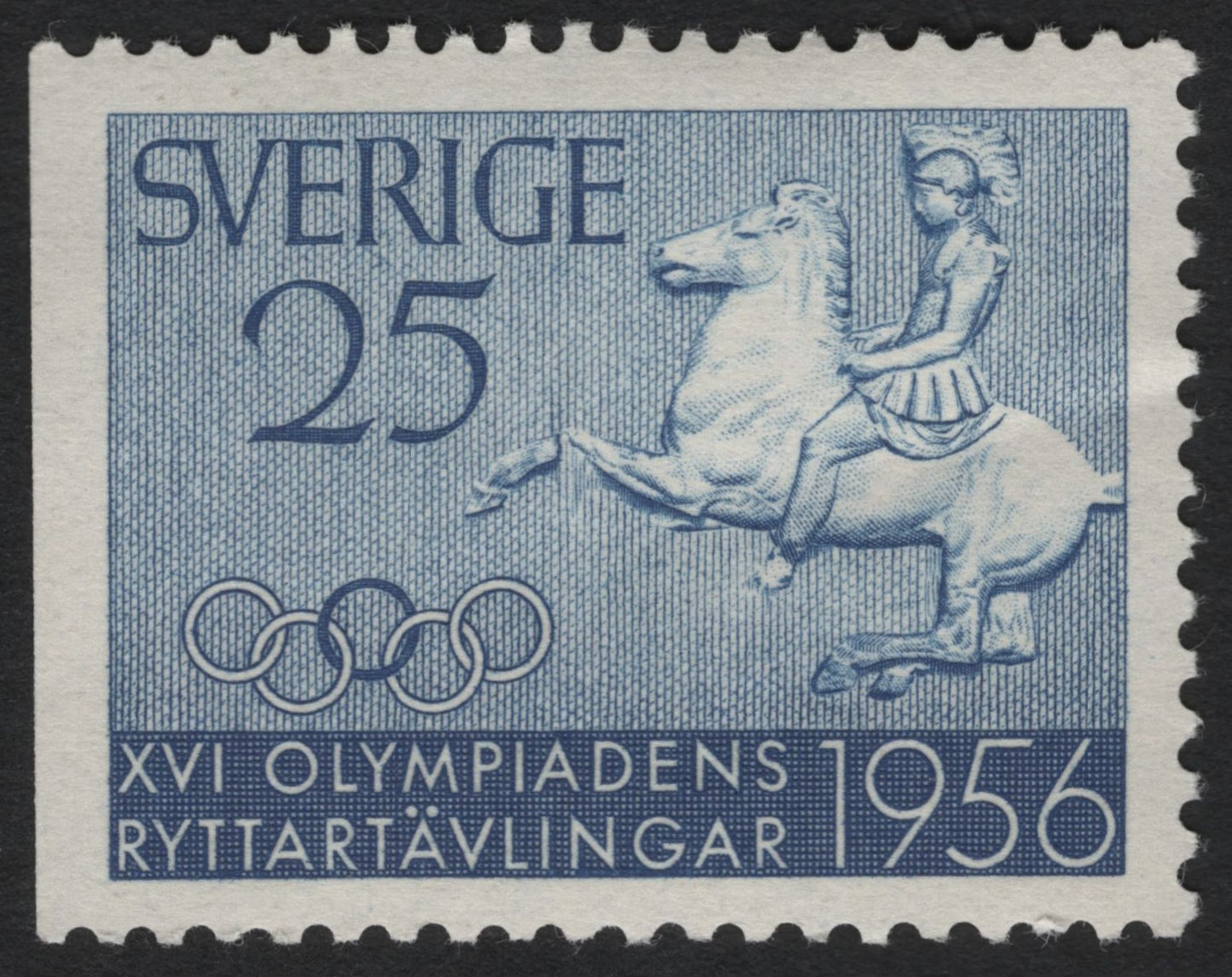 SCG9684 - Sweden 1956 Olympic Equestrian Competitions – 25 öre Blue