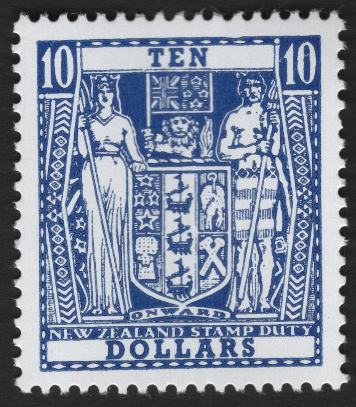 SCG6785 - New Zealand $10 Stamp Duty Issue