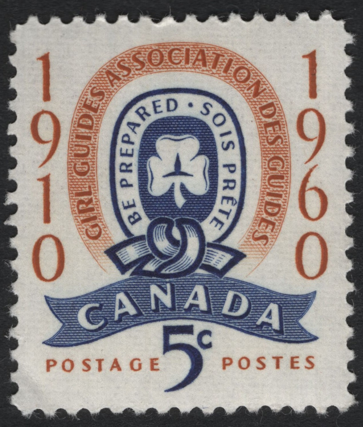 SCG9635 - Canada 1960 – 50th Anniversary of the Girl Guides, 5¢ Commemorative