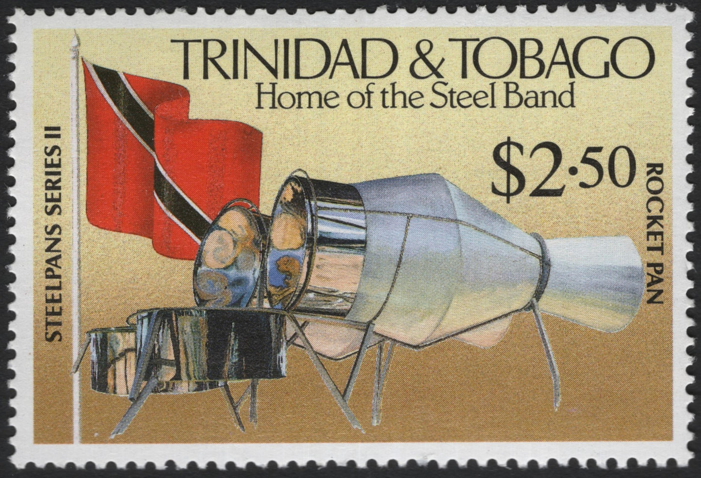 SCG9625 - Trinidad & Tobago – $2.50 Steelpans Series II “Rocket Pan”