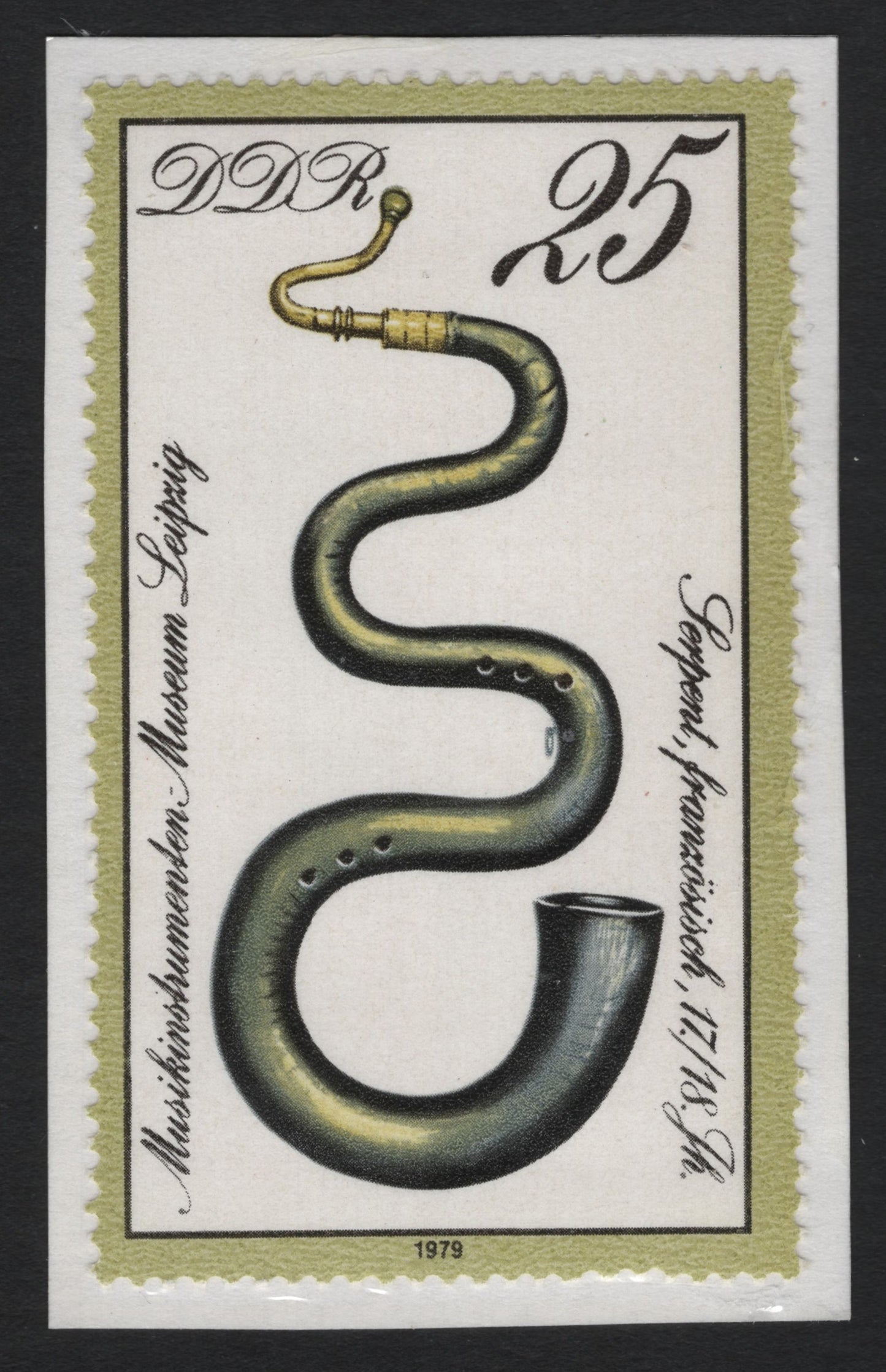 SCG9626 - DDR 1979 – Serpent (French Bass Wind Instrument), 25 Pf