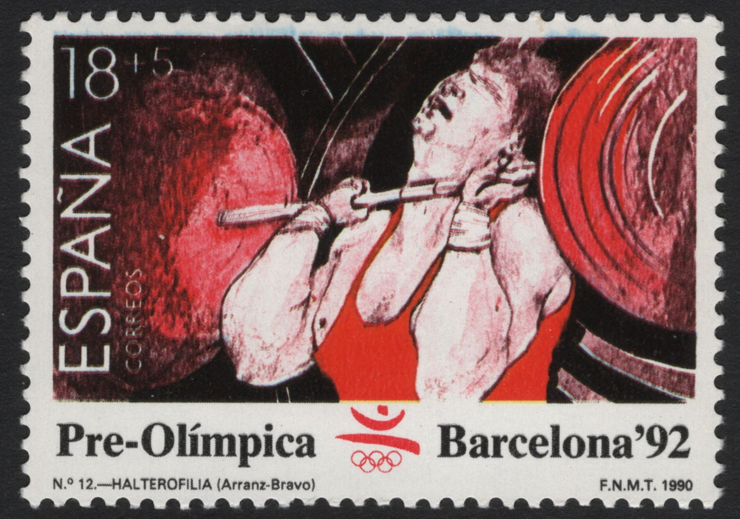 SCG6808 - Spain 1990 – Pre-Olympic Barcelona ’92 (Weightlifting)
