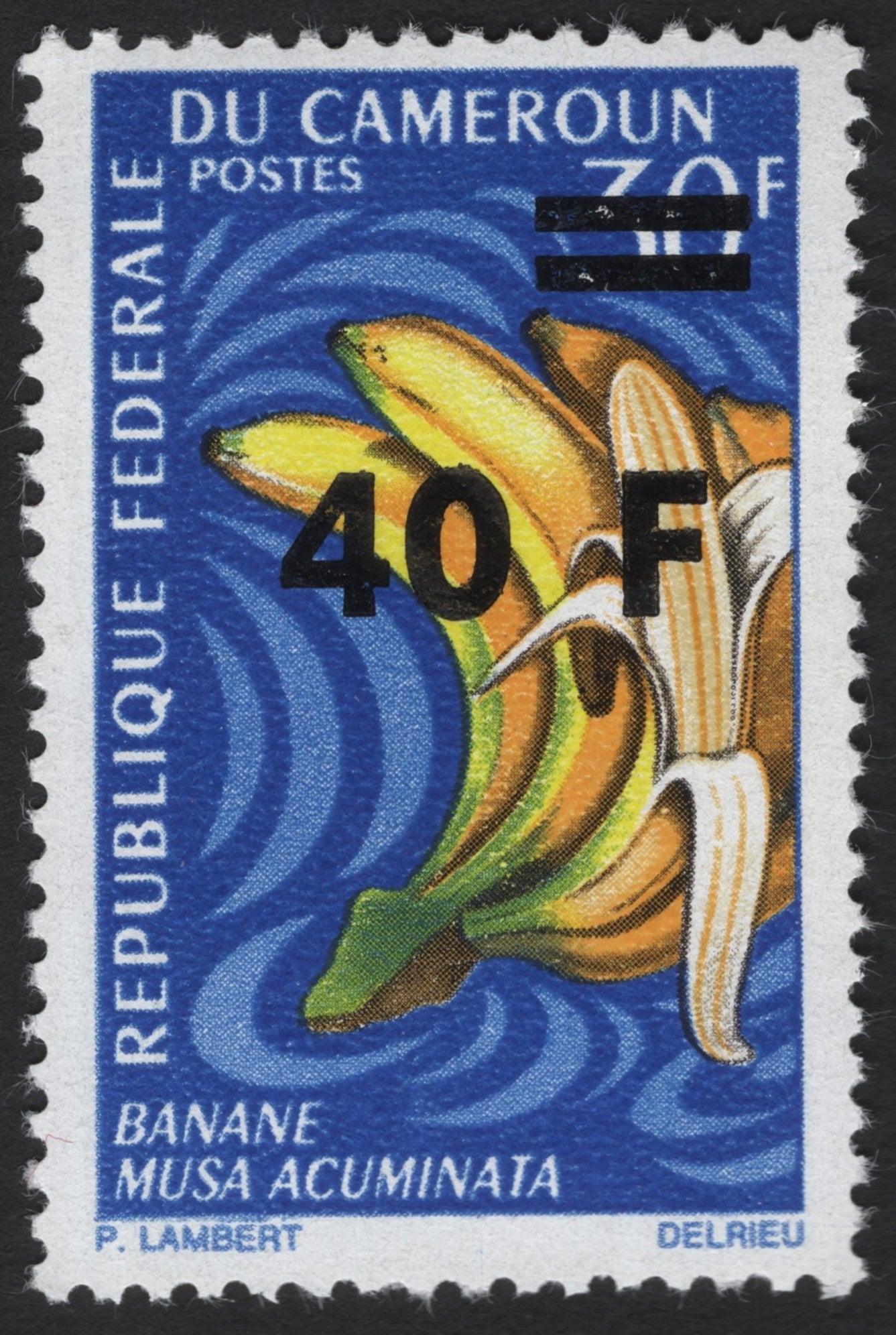 SCG6816 - Cameroon 1970s Banana Overprint (Musa acuminata)