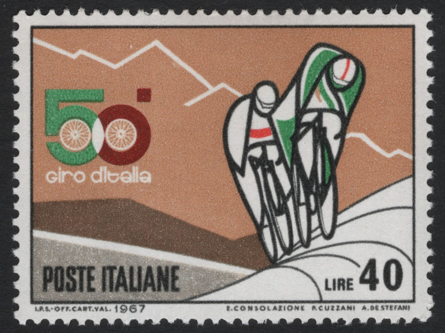 SCG6822 - Italy 1967 – 50th Giro d’Italia (40 Lire)
