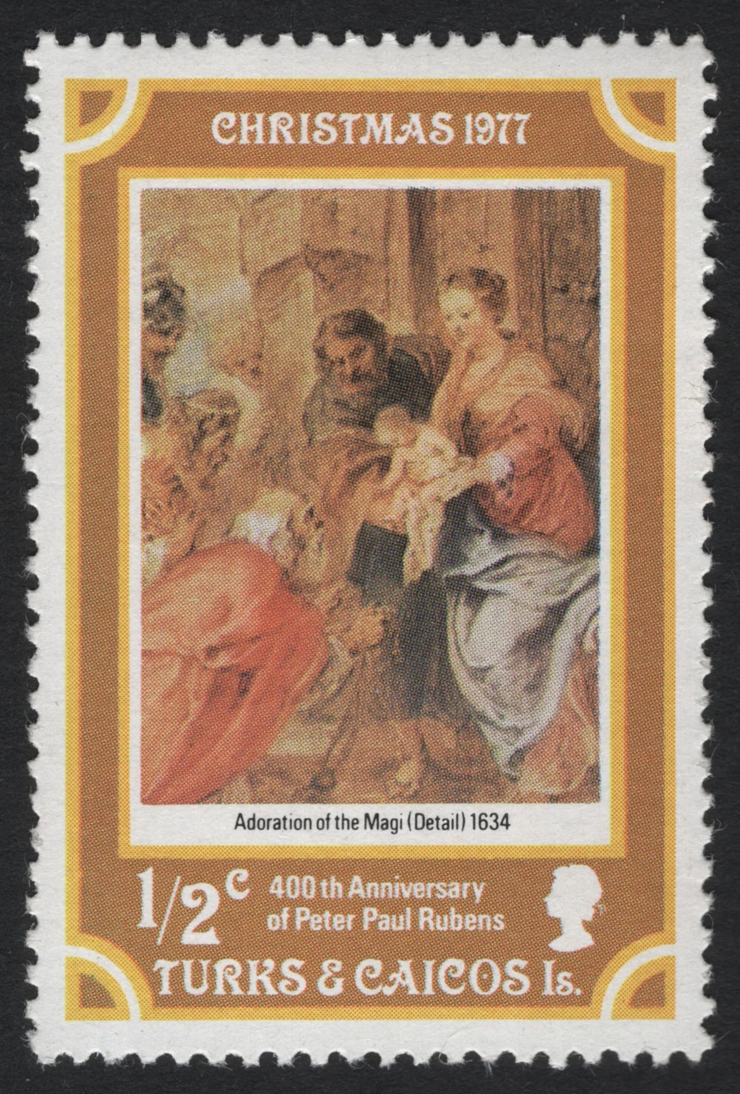 SCG6803 - Turks & Caicos Islands 1977 – Christmas: “Adoration of the Magi” by Peter Paul Rubens
