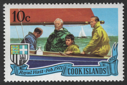 SCG11794 - Cook Islands 1971 Royal Visit Commemorative Set (4c & 10c)