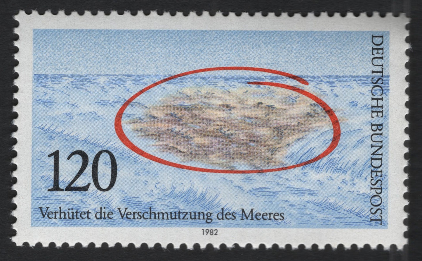 SCG8710 - Germany 1982 – Prevent Marine Pollution (120 Pf)