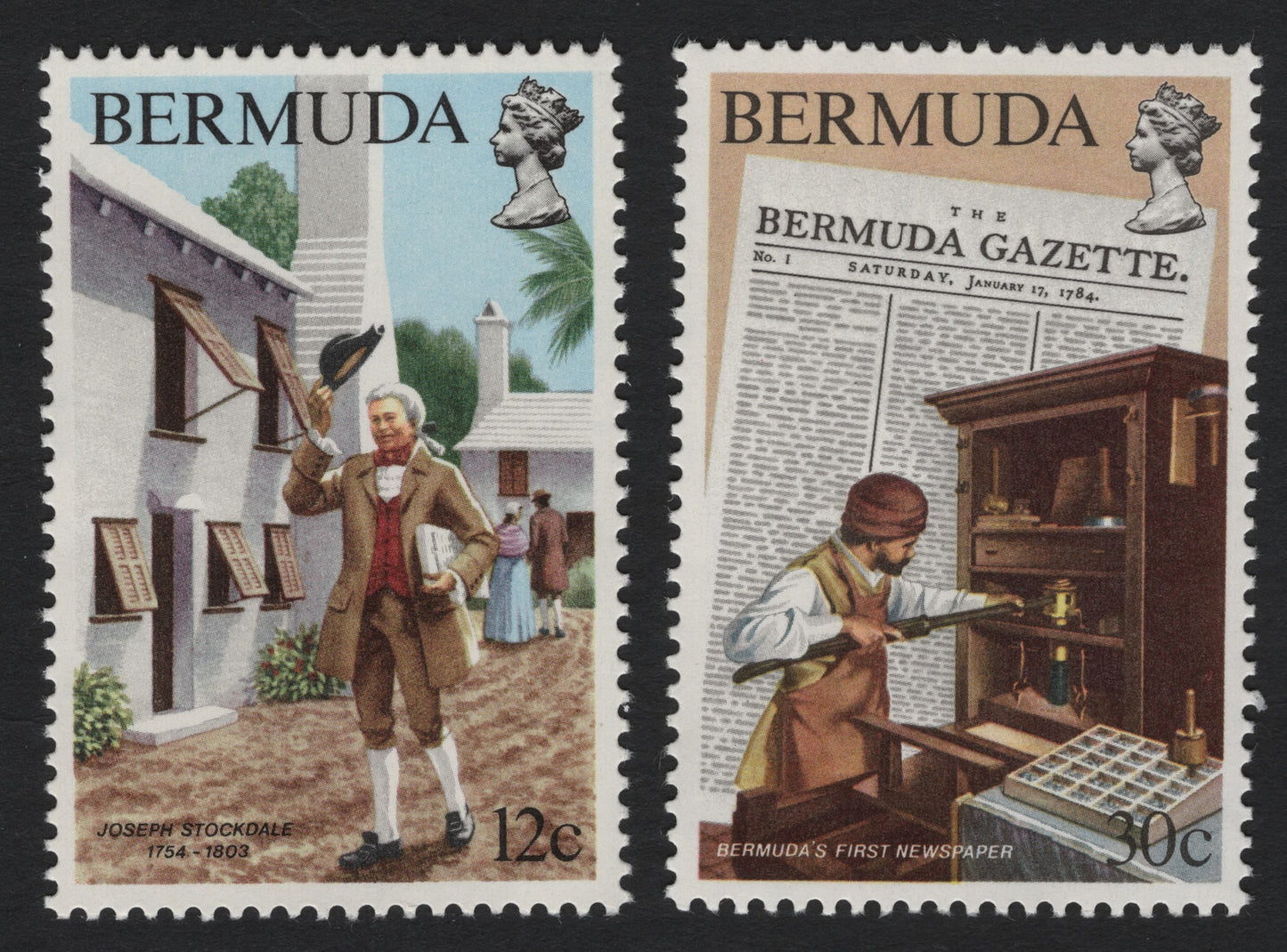 SCG7275 - Bermuda – Joseph Stockdale and The Bermuda Gazette (1984)
