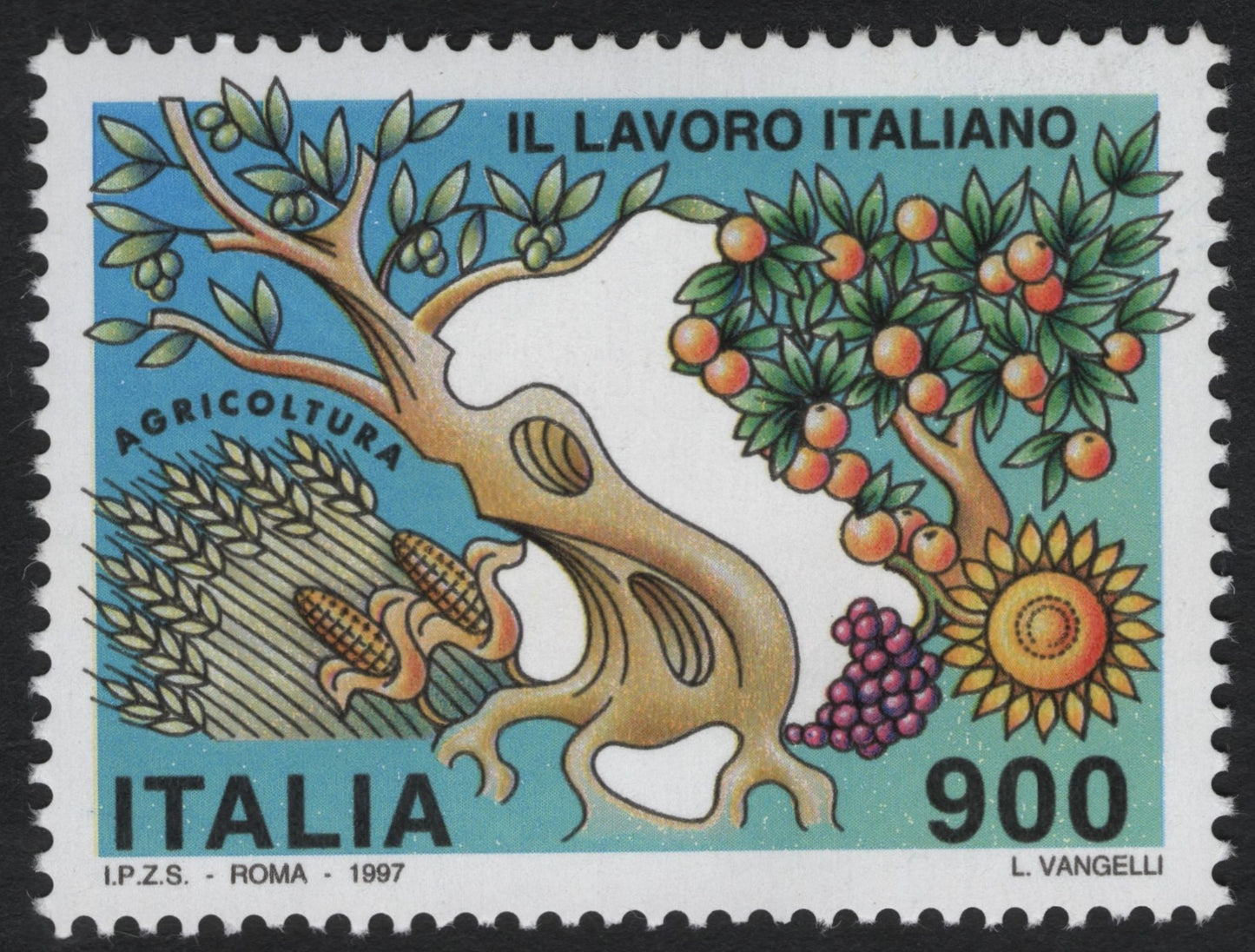 SCG8699 - Italy 1997 – “Il Lavoro Italiano: Agricoltura” 900 Lire