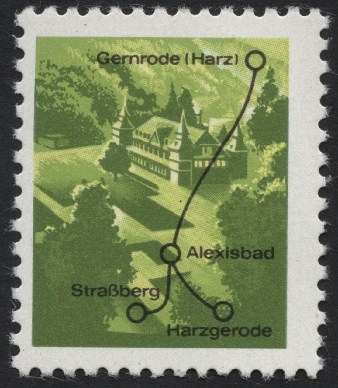 SCG6543 - Germany 1973 – Harz Narrow-Gauge Railway Map
