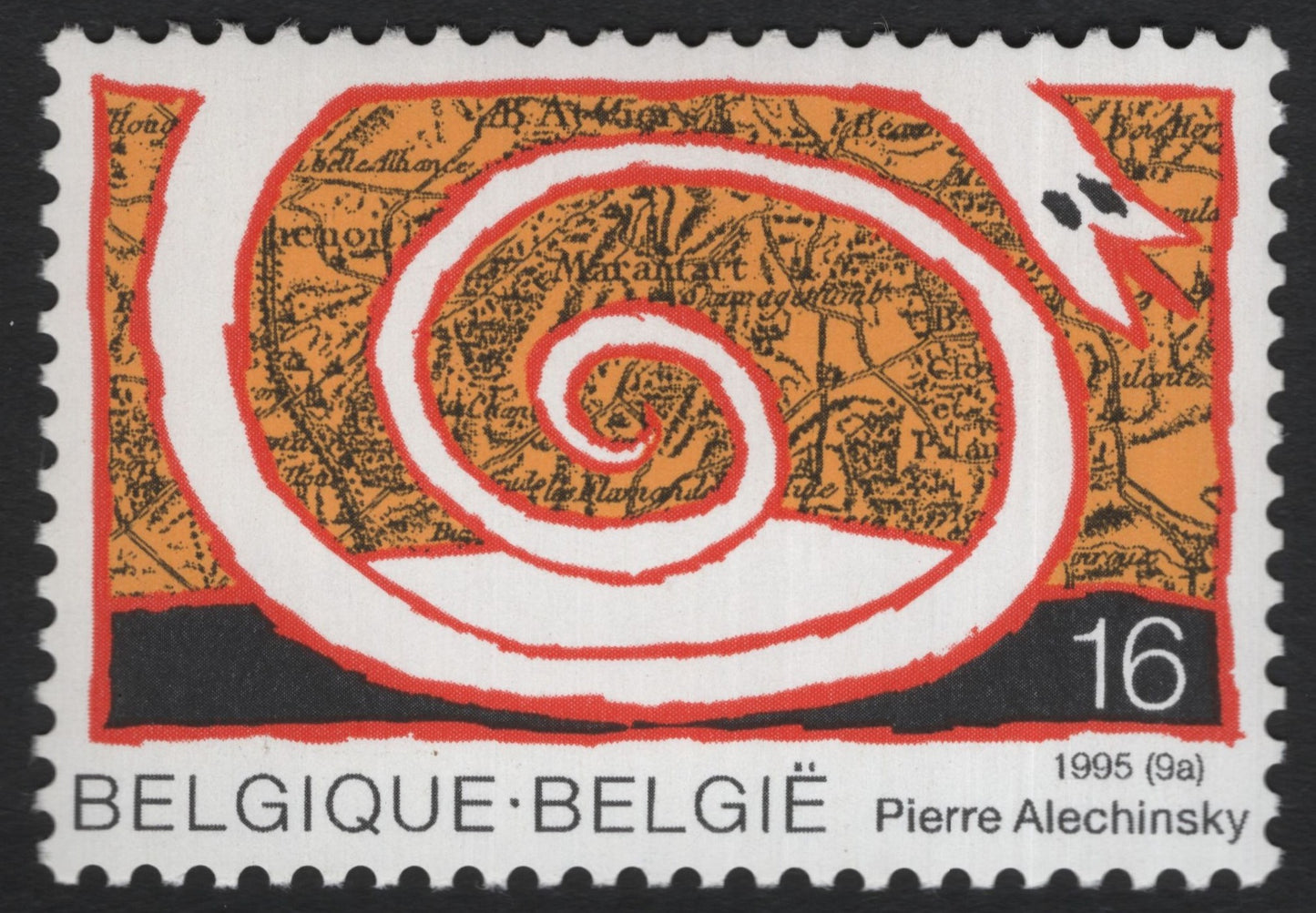 SCG8717 - Belgium – Pierre Alechinsky Art Spiral (1995)