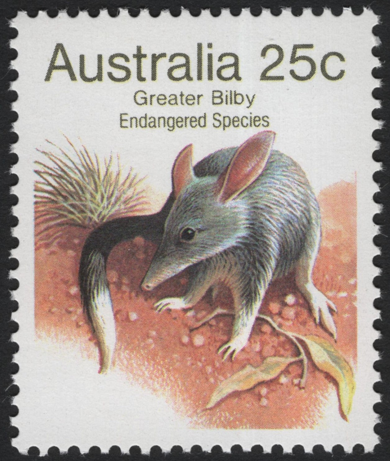 SCG8207 - Australia 25c – Greater Bilby (Endangered Species)
