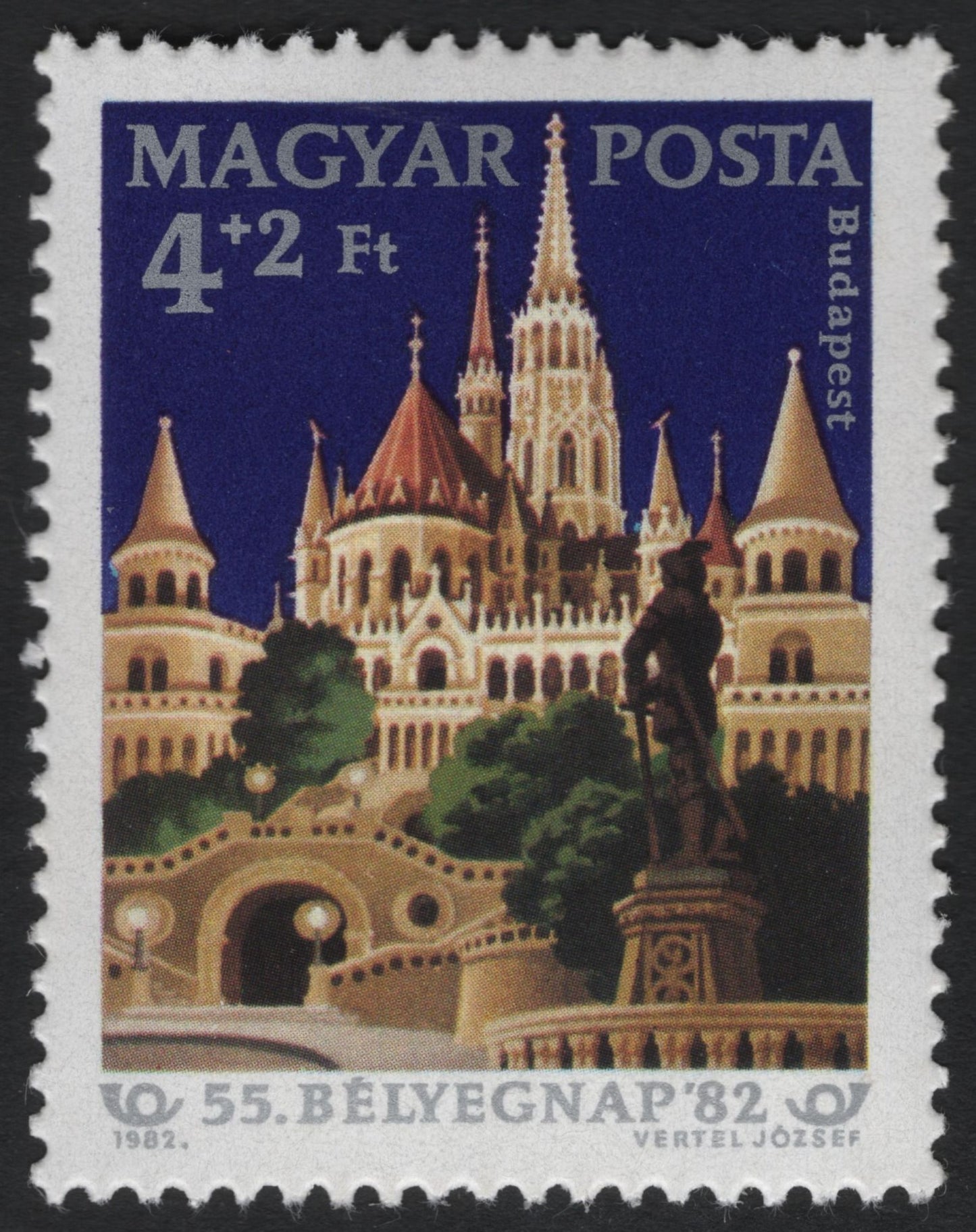 SCG9778 - Hungary 1982 – Fisherman’s Bastion, Budapest (4 Ft + 2 Ft Semi-Postal)