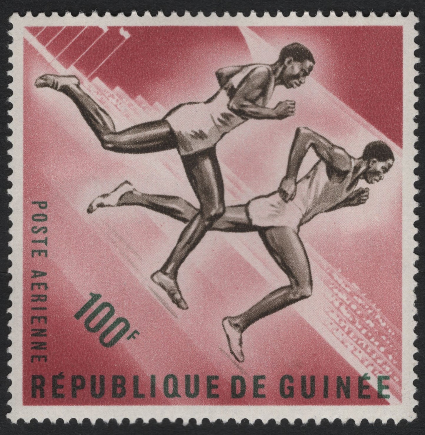 SCG6529 - Guinea 100F Airmail – Runners in Motion