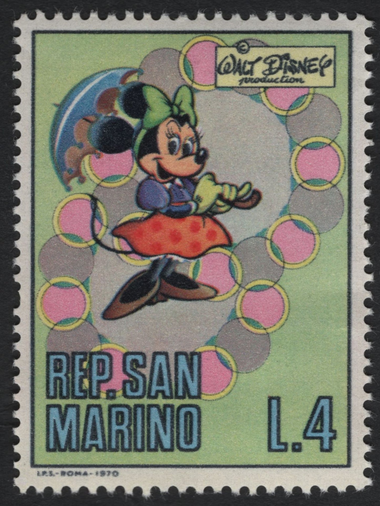 SCG7271 - 1970 Walt Disney Characters – San Marino Issue