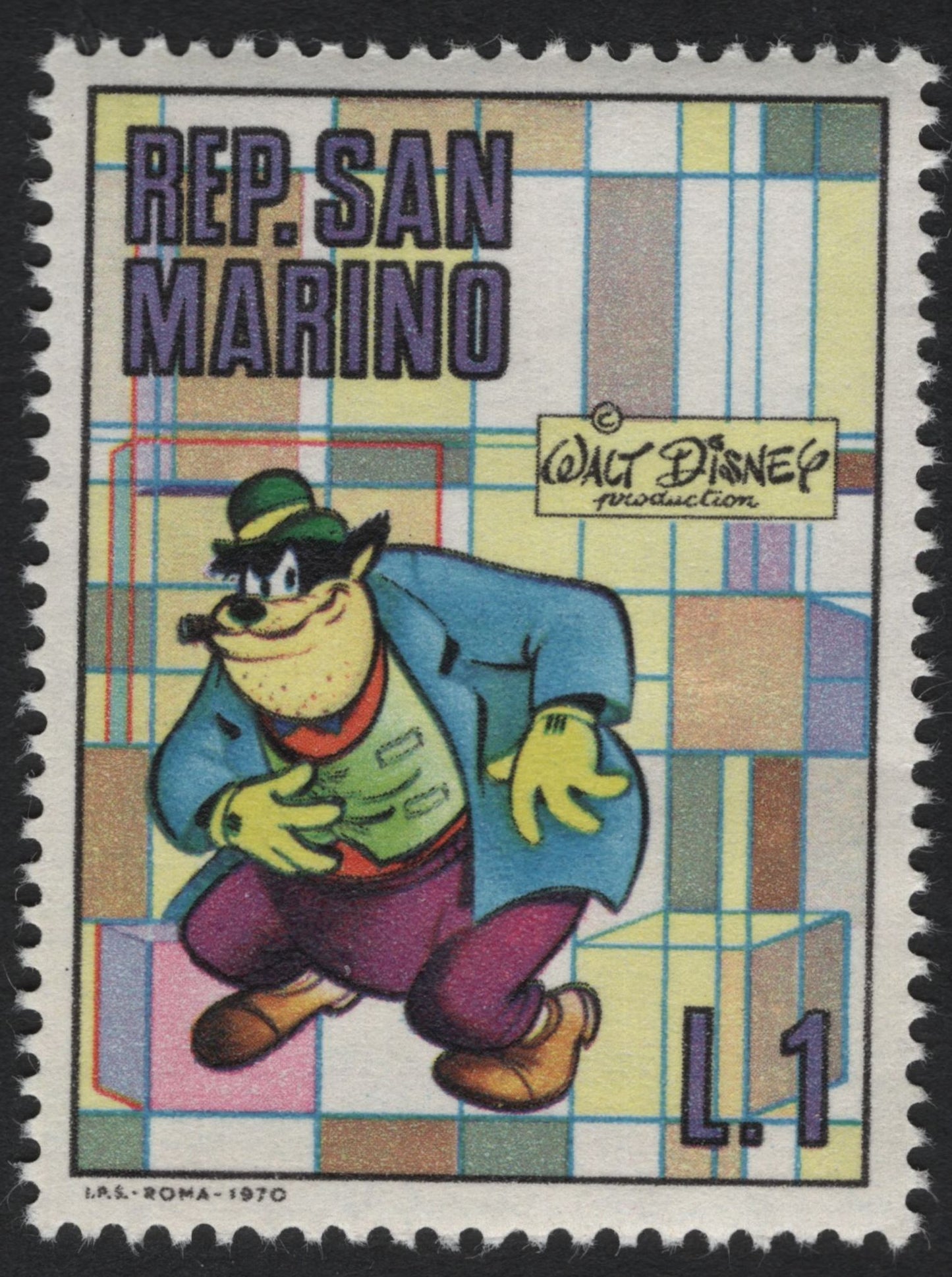SCG7271 - 1970 Walt Disney Characters – San Marino Issue