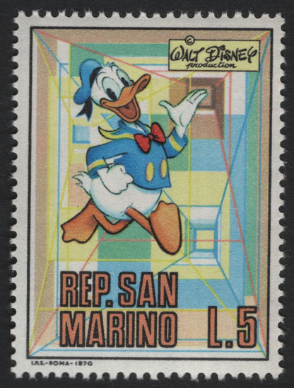 SCG7271 - 1970 Walt Disney Characters – San Marino Issue