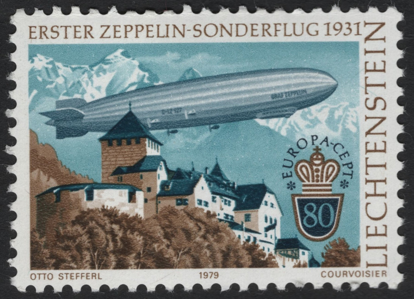 SCG8196 - Liechtenstein 1979 – First Zeppelin Flight Commemoration (EUROPA-CEPT)
