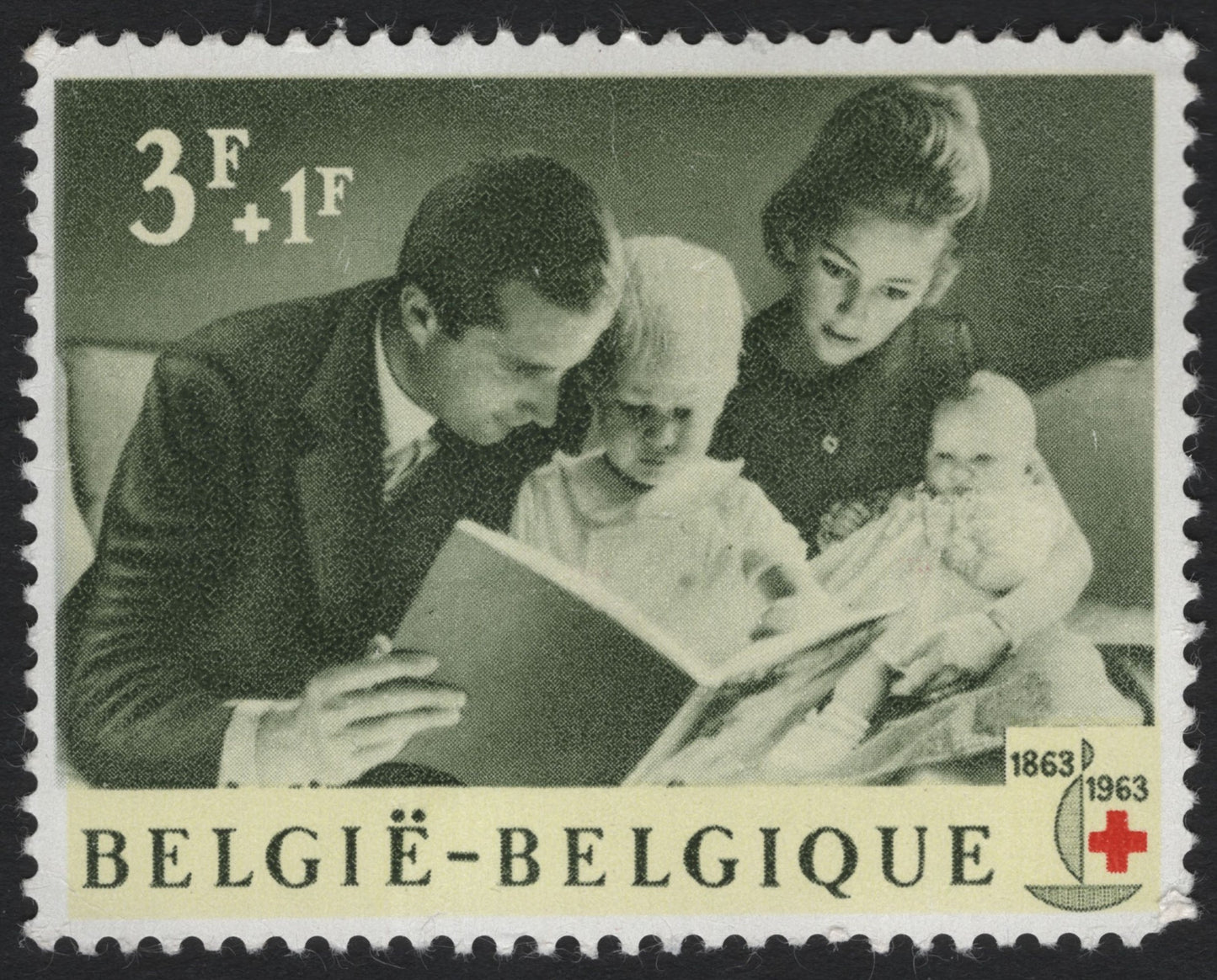 SCG8231 - Belgium 1963 – Red Cross Centenary Family Stamp